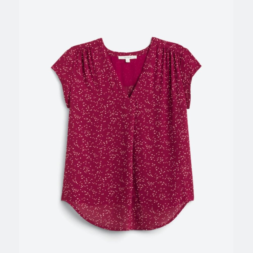 MONDAY FUN Lillian V Neck Blouse